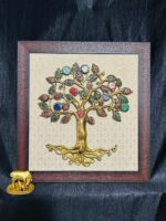 BRASS KALPAVIRUKSHA ( tree of life ) 17 x 16 inch in Stone work