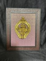 Brass Panchmukhi Hanuman wall hanging with frame 13 x 10 inch - Image 3