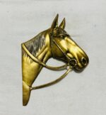 BRASS HORSE FACE WALL HANGING  with FRAME (17 x 15 INCH) - Image 4