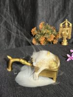 Brass Dhoopdani with handle 5 inch - Image 2