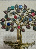 BRASS KALPAVIRUKSHA ( tree of life ) 17 x 16 inch in Stone work - Image 2