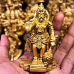 Brass Hanuman Standing super fine | Bajrang Bali | 3.5 inch
