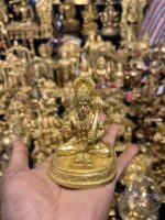 Brass Hanuman Book reading super fine | Bajrang Bali | 4 inch - Image 2