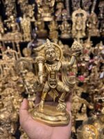 Brass Hanuman mountain super fine | Bajrang Bali | 5 inch - Image 2