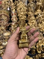 Brass Lord Hanuman Fine Golden Finish 3 inch - Image 2