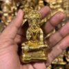 Brass Lord Hanuman Fine Golden Finish 3 inch